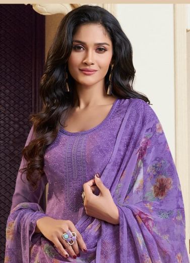 ROYAL CREPE 48 - Catalog # 63392 (Set of 8 Semi-Stitched / Un-Stitched Suits) by Vinay Fashion LLP