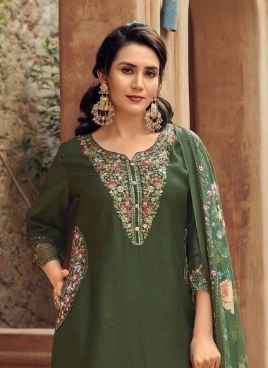 GULMOHAR - Catalog # 63408 (Set of 4 Readymade Salwar Suits) by Lady Leela