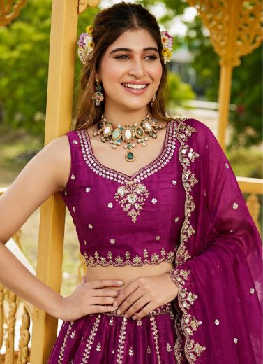 SERIES 2968 - Catalog # 63426 (Set of 6 Semi-Stitched Lehengas) by Raw Lemon