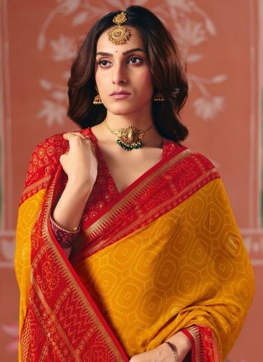 PACHEDI - Catalog # 63427 (Set of 6 Sarees) by Shubh Shree