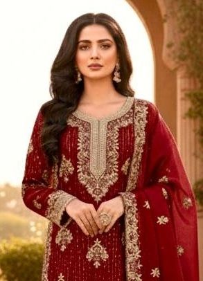 SERIES 219 - Catalog # 63443 (Set of 3 Readymade Salwar Suits) by Amdavadi Fashion
