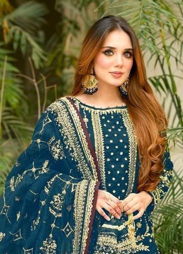 SERIES 213 - Catalog # 63444 (Set of 4 Readymade Salwar Suits) by Amdavadi Fashion
