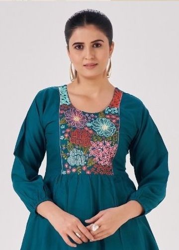 PARIS 3 - Catalog # 63452 (Set of 4 Readymade Women's Kurtis / Tops) by Blue Hills