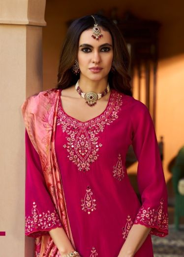 PAHAL - Catalog # 63459 (Set of 4 Readymade Salwar Suits) by Lily & Lali