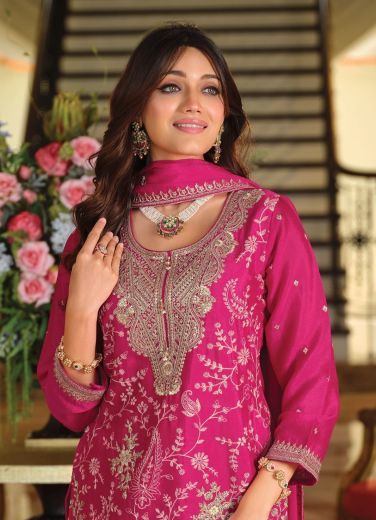 SANDHIYA - Catalog # 63462 (Set of 3 Readymade Salwar Suits) by Eba Lifestyle