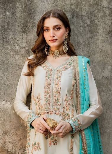 SERIES 220 - Catalog # 63487 (Set of 4 Readymade Salwar Suits) by Amdavadi Fashion