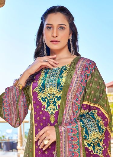 MARINA - Catalog # 63501 (Set of 6 Readymade Salwar Suits) by Desi Muse