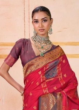 POCHAMPALLY SILK - Catalog # 63507 (Set of 6 Sarees) by Rajtex Fabrics