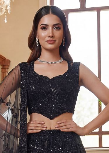 SERIES 2959 - Catalog # 63519 (Set of 7 Semi-Stitched Lehengas) by Raw Lemon