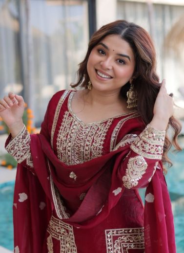SERIES 1232 - Catalog # 63529 (Set of 2 Readymade Salwar Suits) by Amdavadi Fashion