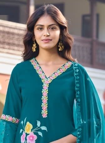 ALISA - Catalog # 63579 (Set of 4 Readymade Salwar Suits) by Karissa