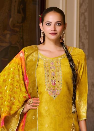 CHHAYA - Catalog # 63607 (Set of 4 Readymade Salwar Suits) by Rangoon