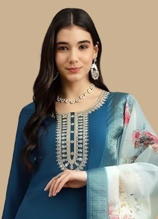 SERIES 37 - Catalog # 63637 (Set of 2 Readymade Salwar Suits) by Amdavadi Fashion