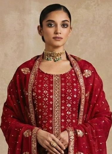 SERIES 7070 - Catalog # 63643 (Set of 3 Readymade Salwar Suits) by Alizeh Official