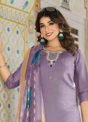 JASMIT - Catalog # 63646 (Set of 4 Readymade Salwar Suits) by Kaya Ahmedabad