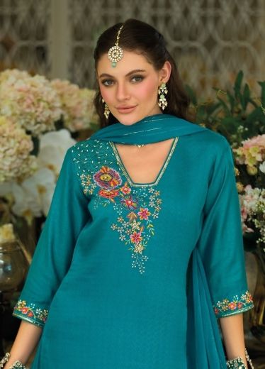 DEEDAAR - Catalog # 63655 (Set of 4 Readymade Salwar Suits) by Lily & Lali