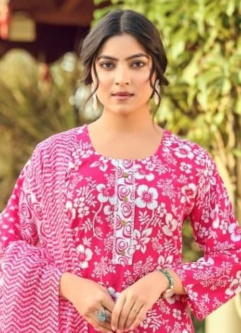SUMMER FASHION 10 - Catalog # 63707 (Set of 6 Readymade Salwar Suits) by Tips & Tops