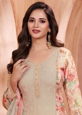 PANKH - Catalog # 63710 (Set of 4 Semi-Stitched / Un-Stitched Suits) by Vinay Fashion LLP