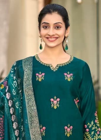 HIMANI - Catalog # 63719 (Set of 6 Readymade Salwar Suits) by Woodee Ahmedabad