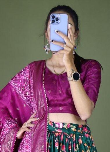 SERIES 7102 - Catalog # 63720 (Set of 4 Semi-Stitched Lehengas) by Komal Pret