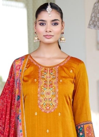 MOKSHA - Catalog # 63732 (Set of 6 Readymade Salwar Suits) by Rangoon