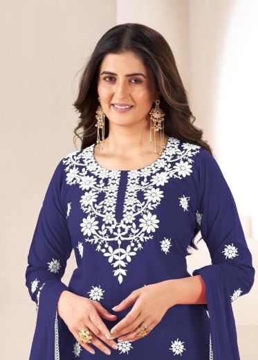 HEENAZ 3 - Catalog # 63775 (Set of 4 Readymade Salwar Suits) by Blue Hills