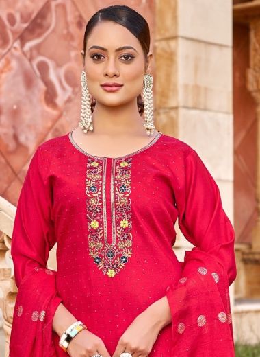 ARISSA - Catalog # 63793 (Set of 8 Readymade Salwar Suits) by Mukesh