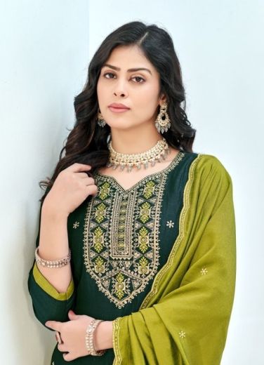 TURKISH - Catalog # 63806 (Set of 12 Readymade Salwar Suits) by Amdavadi Fashion