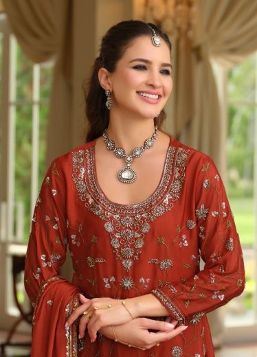 TASROOP - Catalog # 63834 (Set of 3 Readymade Salwar Suits) by Eba Lifestyle