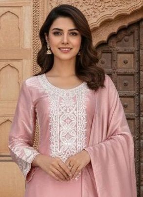 JIMMY CHOO 442 - Catalog # 63861 (Set of 2 Readymade Salwar Suits) by Amdavadi Fashion