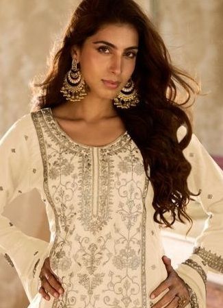 MUSKAAN - Catalog # 63864 (Set of 3 Readymade Salwar Suits) by Rasalika
