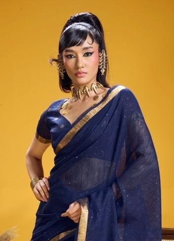 NIMRAT - Catalog # 63893 (Set of 6 Sarees) by Rajtex Fabrics