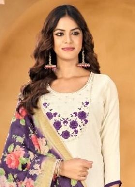 SAMRASTHA - Catalog # 63910 (Set of 12 Readymade Salwar Suits) by Amdavadi Fashion