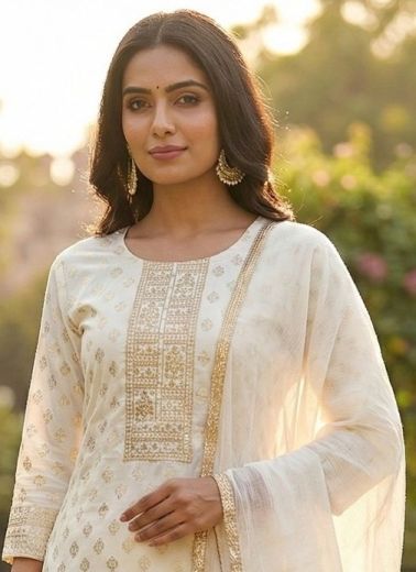 MUSKAAN - Catalog # 63926 (Set of 6 Readymade Salwar Suits) by Aabharan