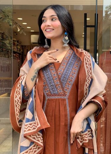 JASOO - Catalog # 63932 (Set of 2 Readymade Salwar Suits) by Amdavadi Fashion
