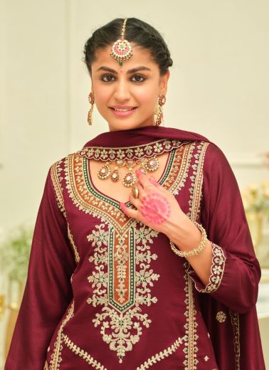 MUSKAN - Catalog # 63935 (Set of 2 Readymade Salwar Suits) by Eba Lifestyle