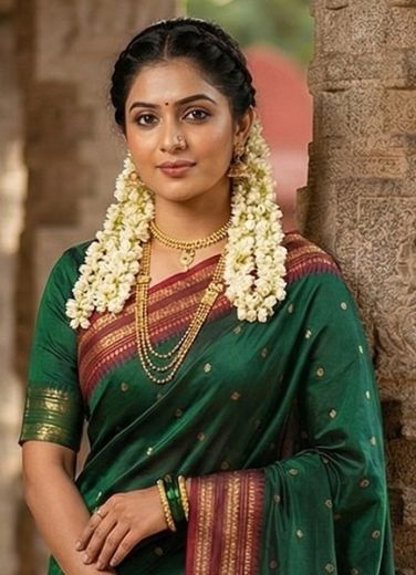 MAHALAKSHMI SILK - Catalog # 63938 (Set of 8 Sarees) by Semad Styles