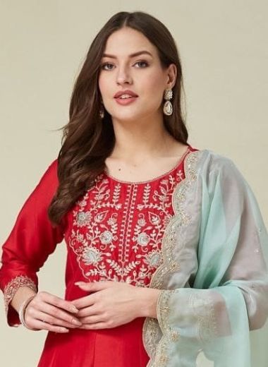 JENSI 2 - Catalog # 63948 (Set of 2 Readymade Salwar Suits) by Desi Muse