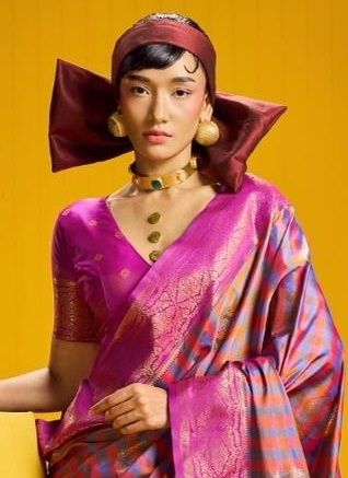 RUBAB - Catalog # 63956 (Set of 6 Sarees) by Rajtex Fabrics