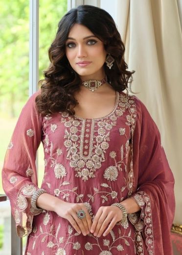 MEHAROON - Catalog # 63958 (Set of 3 Readymade Salwar Suits) by Eba Lifestyle
