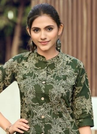 COTTON SHORTIES 9 - Catalog # 63968 (Set of 8 Readymade Women's Kurtis / Tops) by Tips & Tops