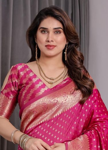 BANARASI JACQUARD 5 - Catalog # 63973 (Set of 6 Sarees) by Desi Muse