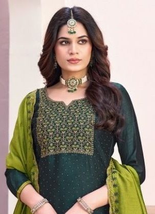 NAAIRA 6 - Catalog # 63974 (Set of 12 Readymade Salwar Suits) by Amdavadi Fashion