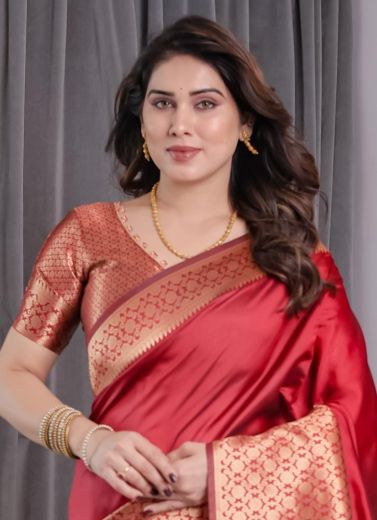 BANARASI JACQUARD 6 - Catalog # 63976 (Set of 6 Sarees) by Semad Styles