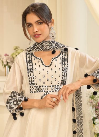 MIRROR COLLECTION 10304 - Catalog # 63990 (Set of 2 Readymade Salwar Suits) by Sayuri Designer