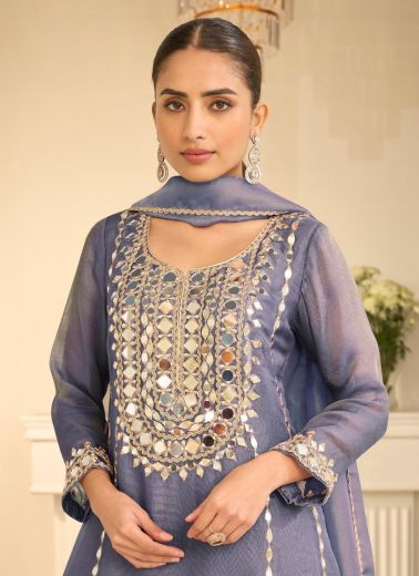 MIRROR COLLECTION 10313 - Catalog # 63994 (Set of 3 Readymade Salwar Suits) by Sayuri Designer