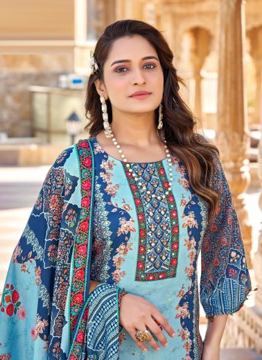 JHALAK - Catalog # 64013 (Set of 4 Readymade Salwar Suits) by Desi Muse