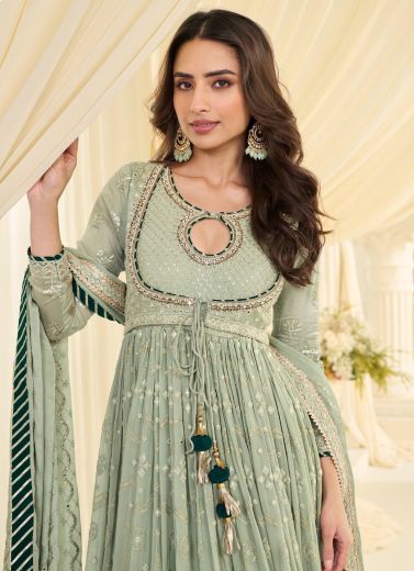 SHABINA - Catalog # 64044 (Set of 2 Readymade Gowns) by Sayuri Designer
