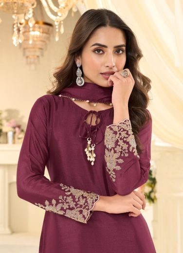 BEADS COLLECTION - Catalog # 64046 (Set of 3 Readymade Salwar Suits) by Sayuri Designer