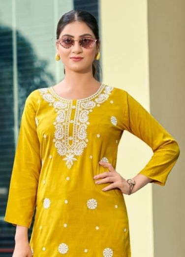 NORA 7 - Catalog # 64047 (Set of 6 Readymade Women's Kurtis / Tops) by OSSM